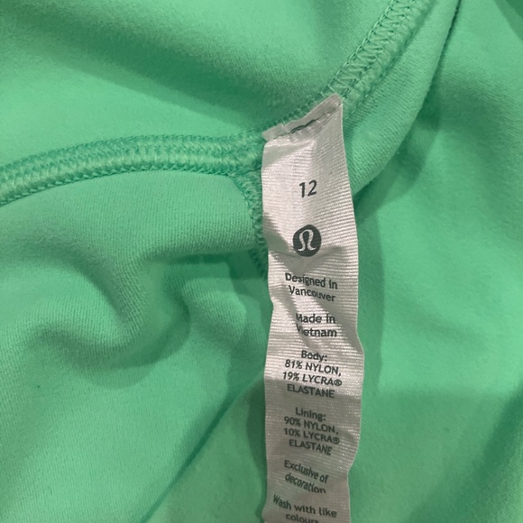 Lululemon lime green leggings-size 12 - Picture 4 of 4